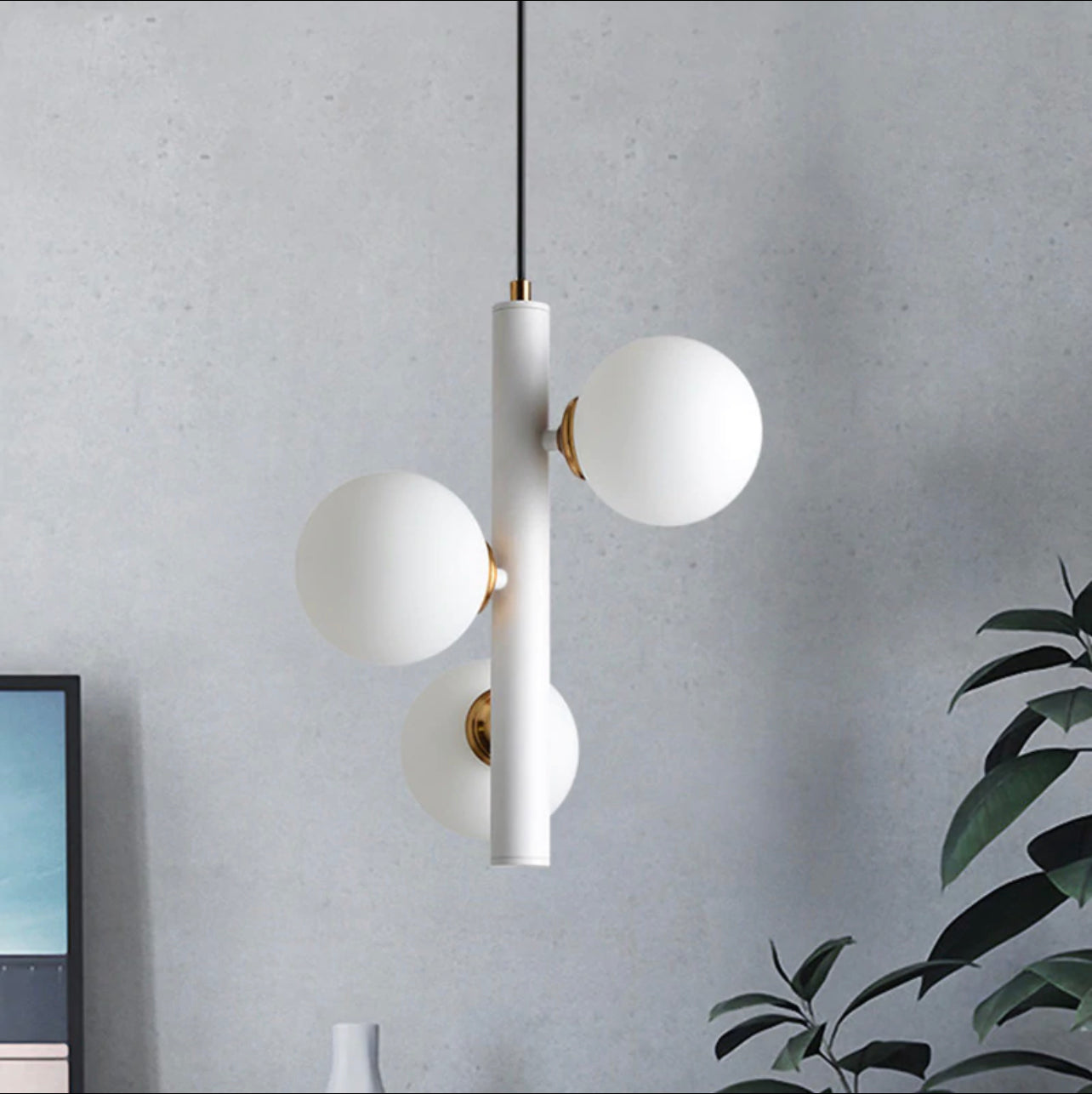 WHITE ceiling light