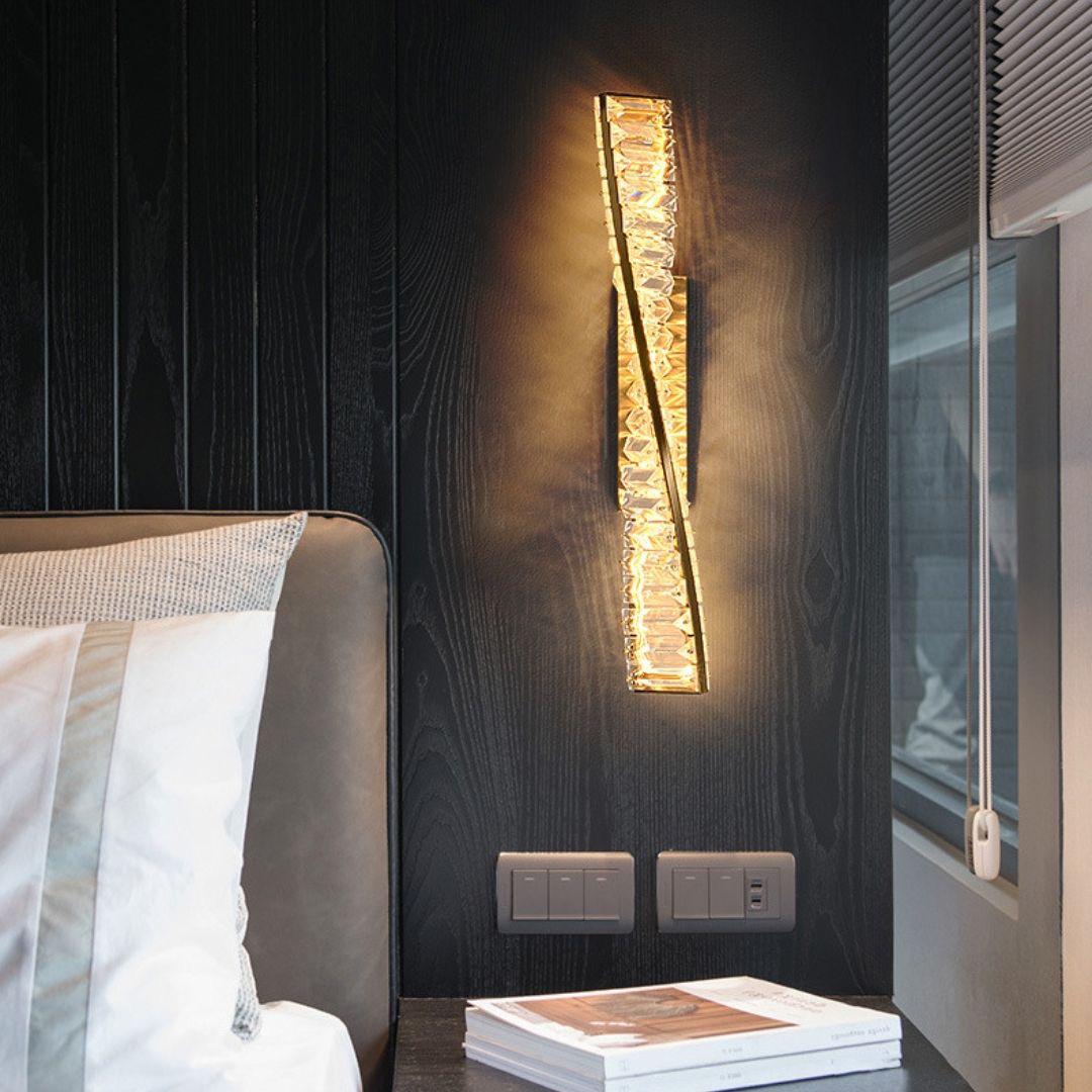 LUNA crystal wall lamp