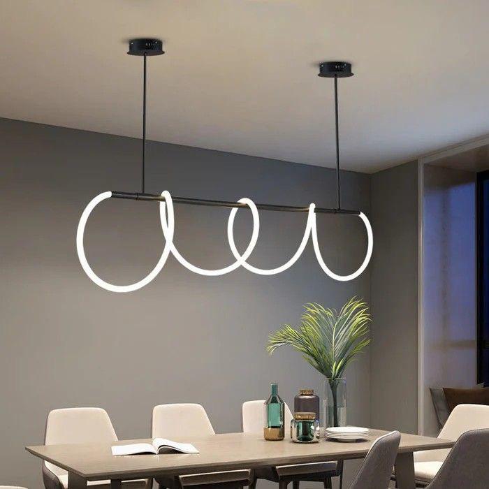 LENDA led chandelier black