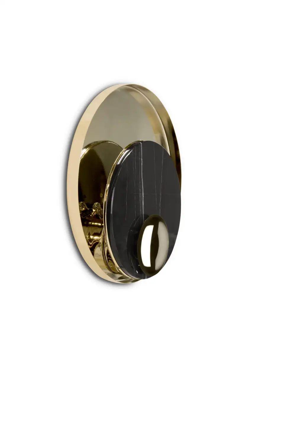 LAVA wall lamp (black&gold)