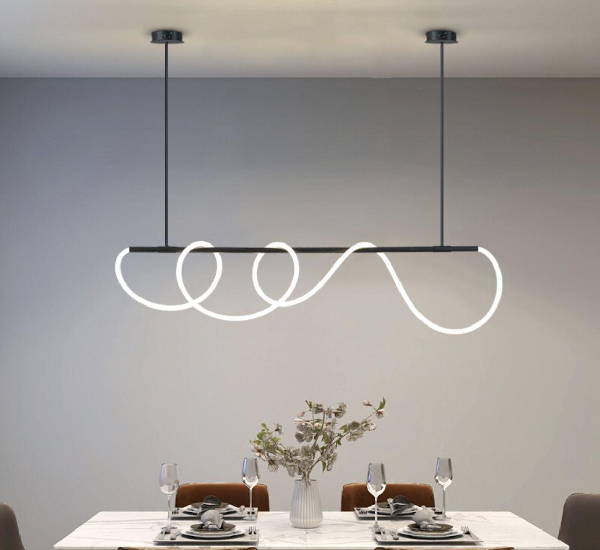 LENDA led chandelier black