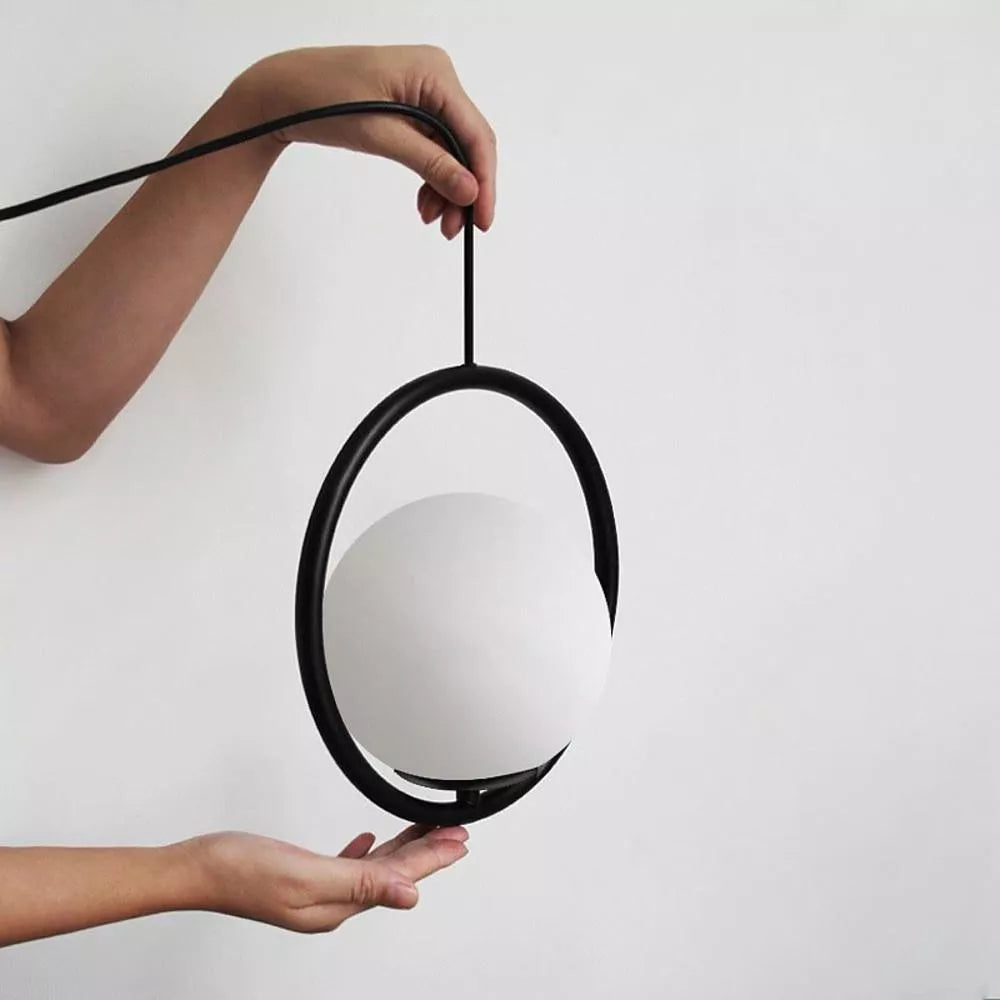 CIRCLE ceiling light black