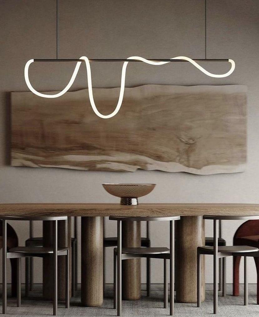 LENDA led chandelier black