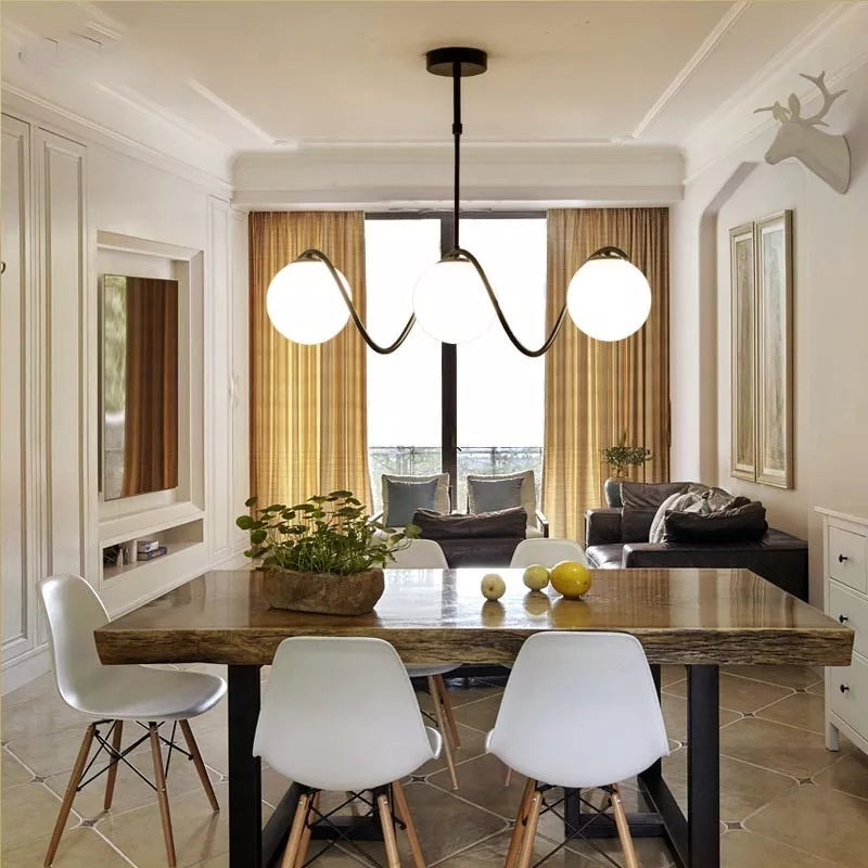 zena chandelier black