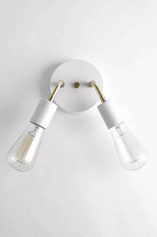 DOUBLE wall lamp (white&black)