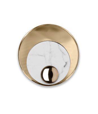 LAVA wall lamp (white&gold)