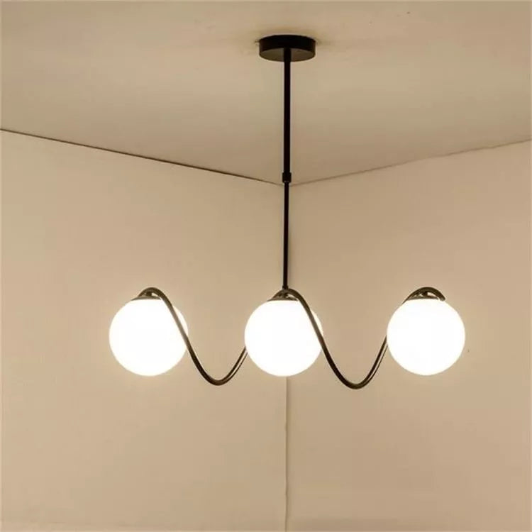 zena chandelier black