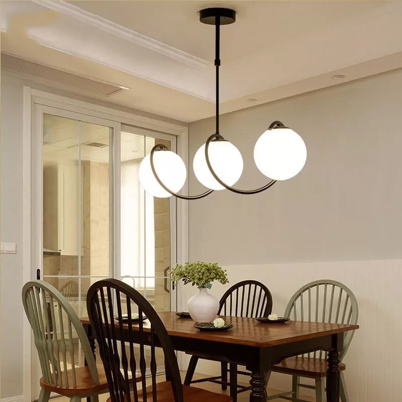 zena chandelier black