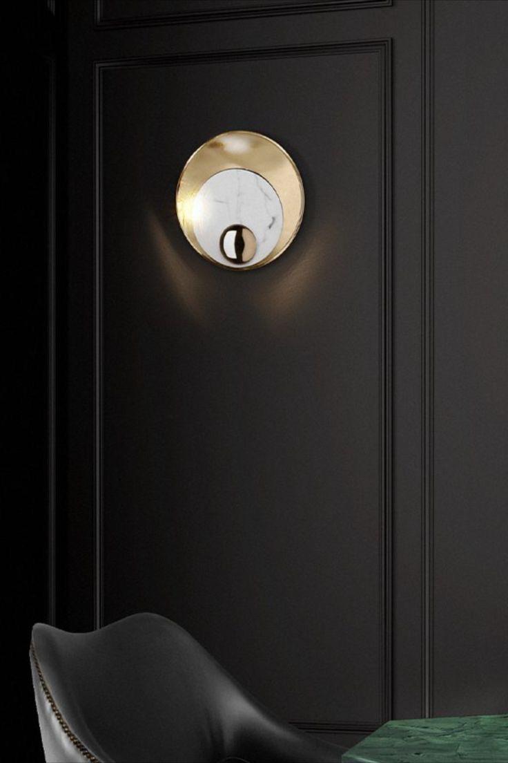 LAVA wall lamp (white&gold)