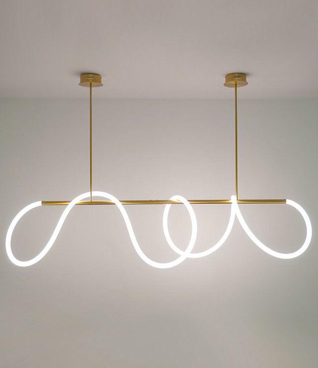 LENDA led chandelier gold