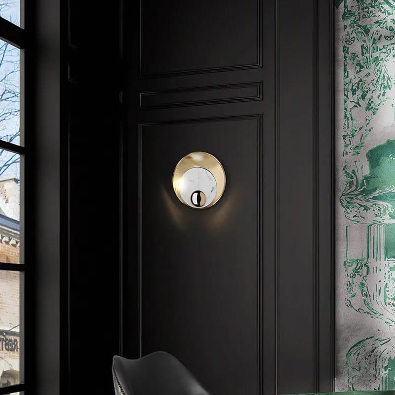 LAVA wall lamp (white&gold)