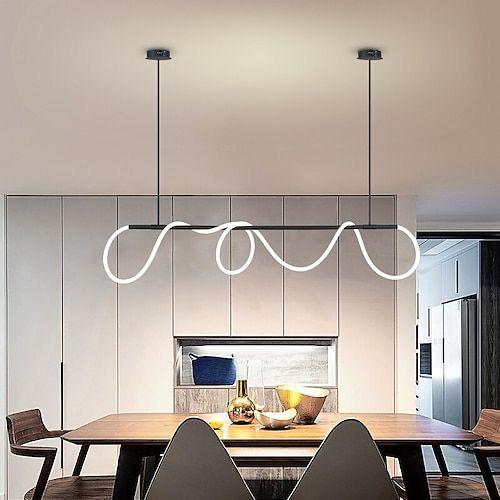 LENDA led chandelier black