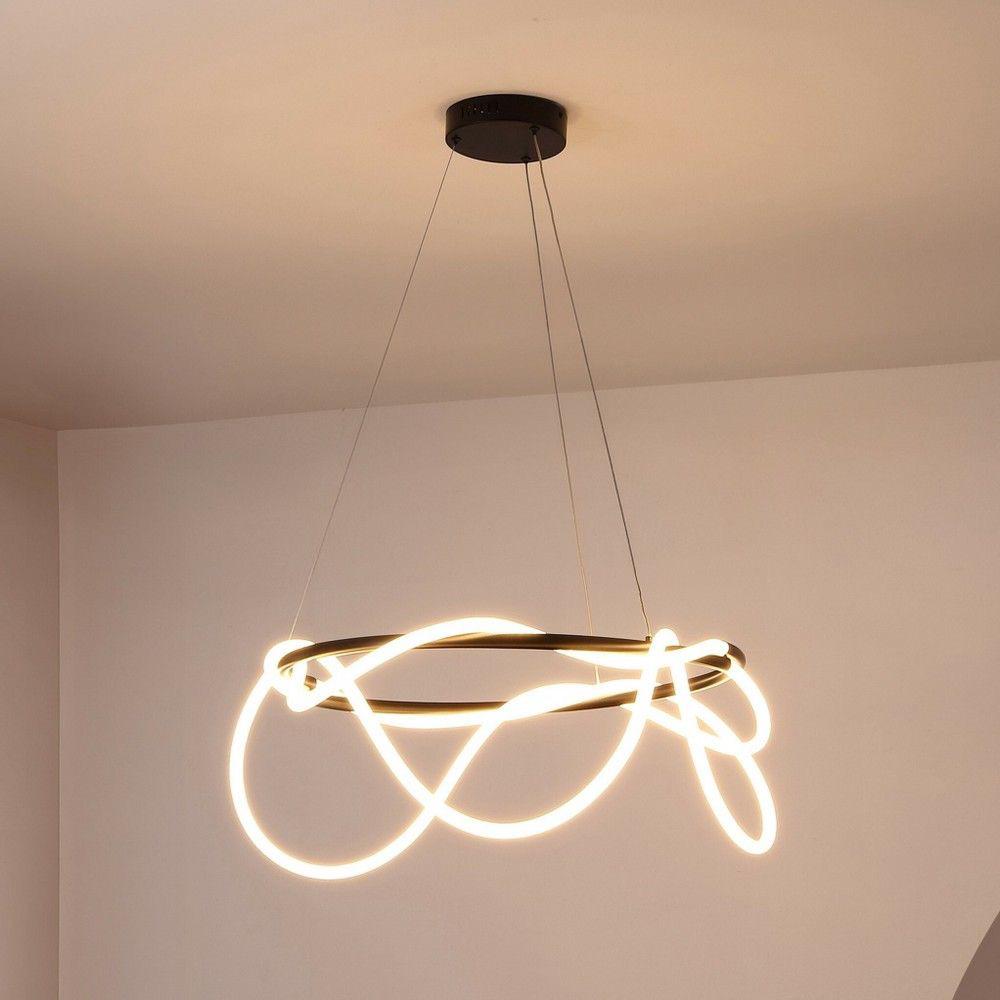 CIRCLE black chandelier